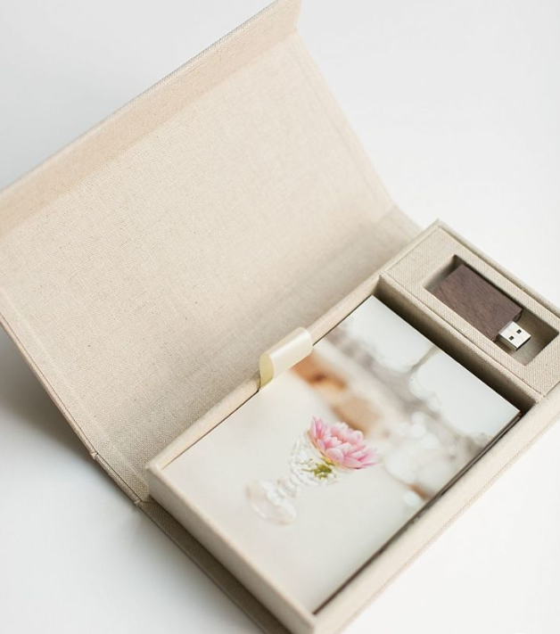 custom linen gift box