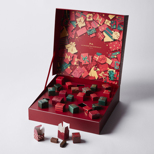 Red Chocolate Calendar Box