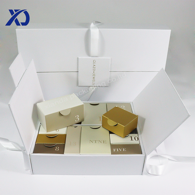 Advent Calendar Box With Ribbon