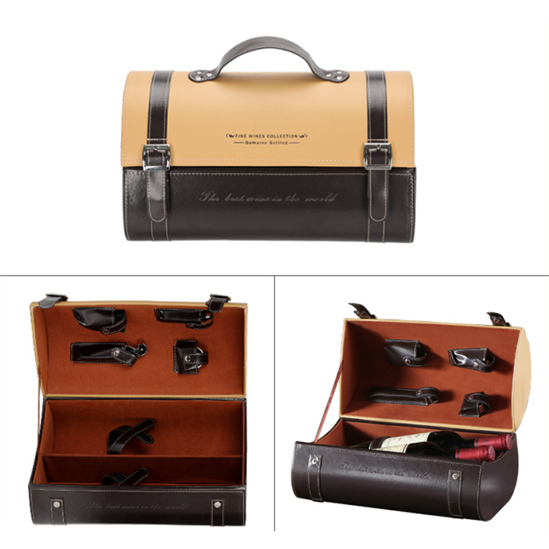 leather wine boxes