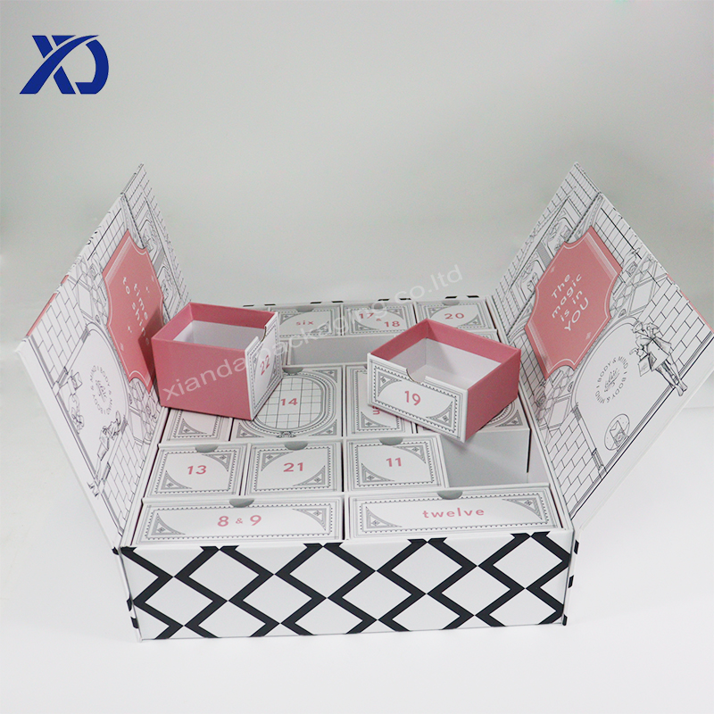 advent calendar box with dividers