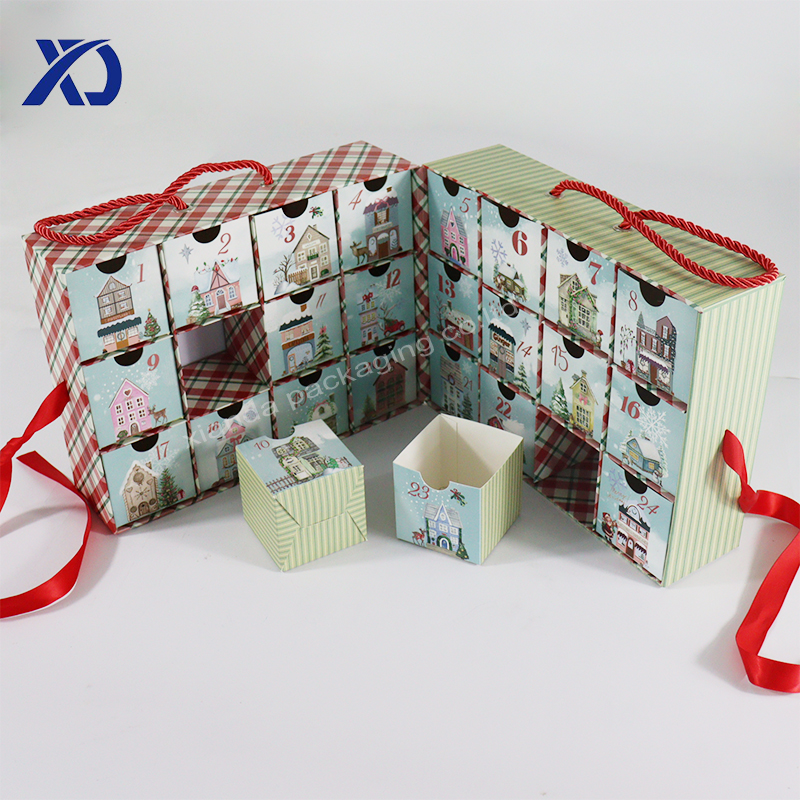 Christmas calendar candy box