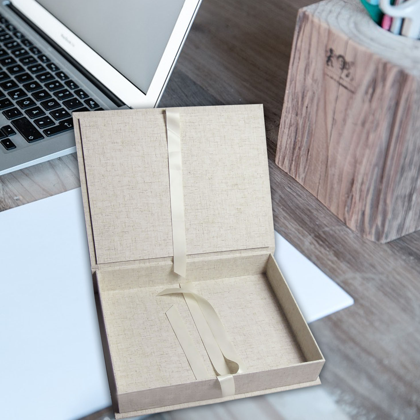 linen photographer box