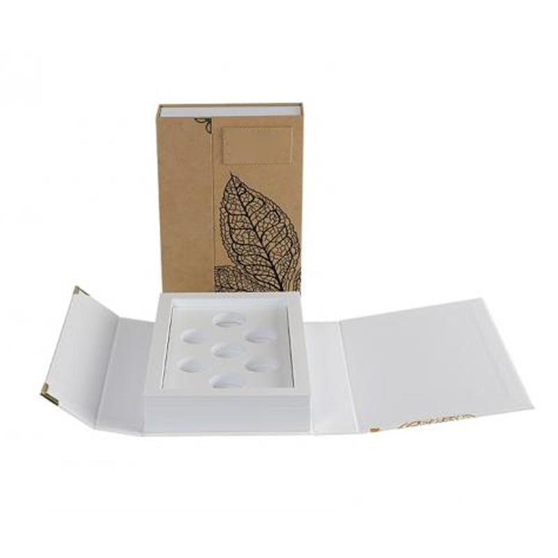 eco friendly book shaped cosmetic gift box