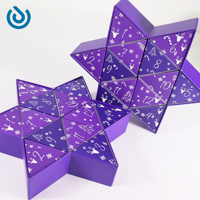 Star Shaped Christmas Calendar Box
