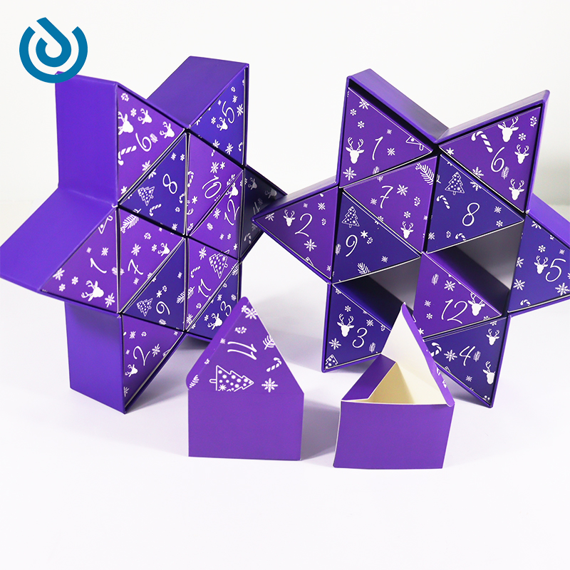 hexagonal advent calendar box