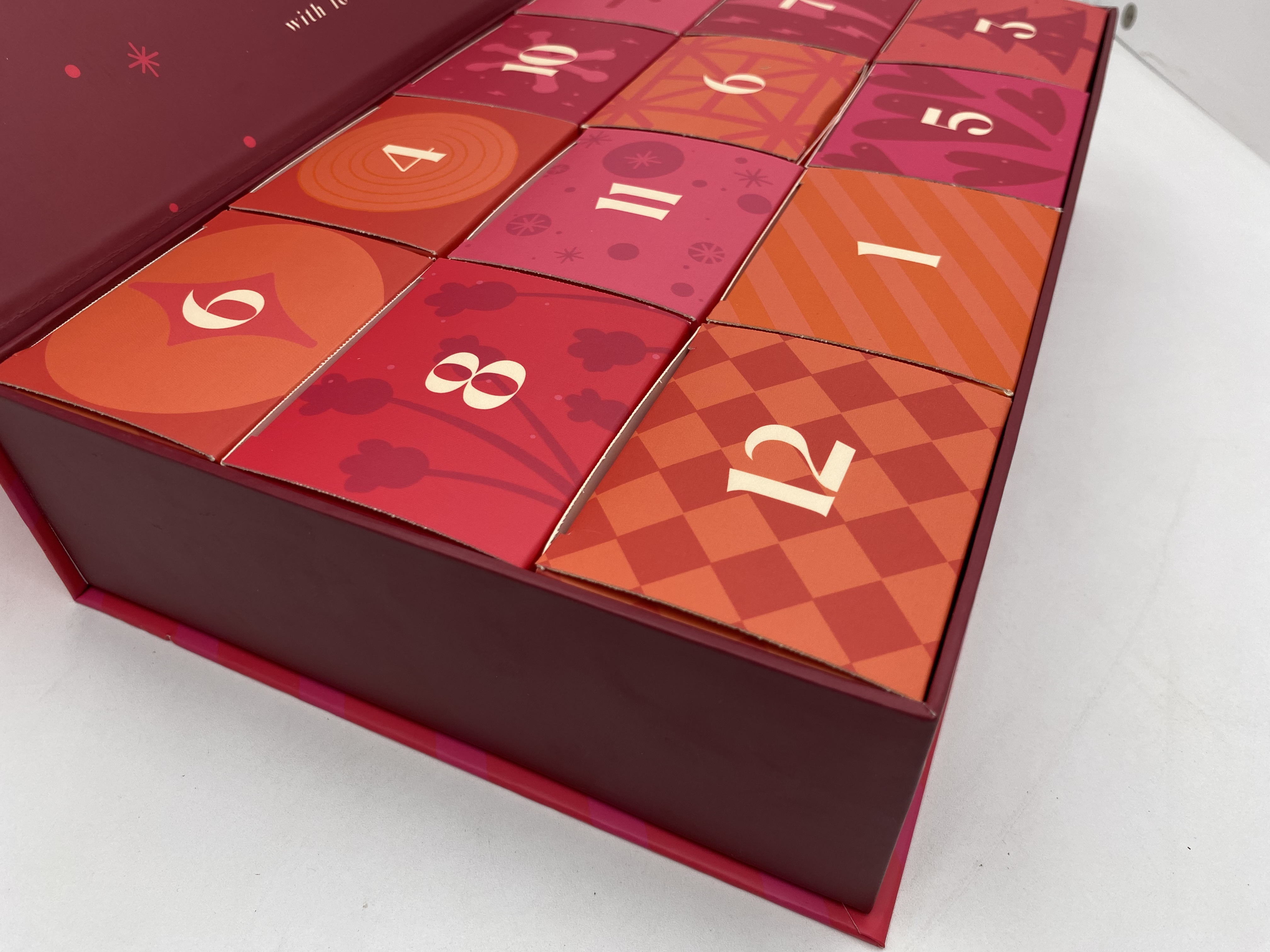Custom 12 Days Advent Calendar Box