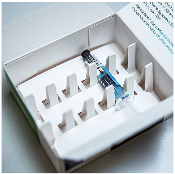 folding box for syringes