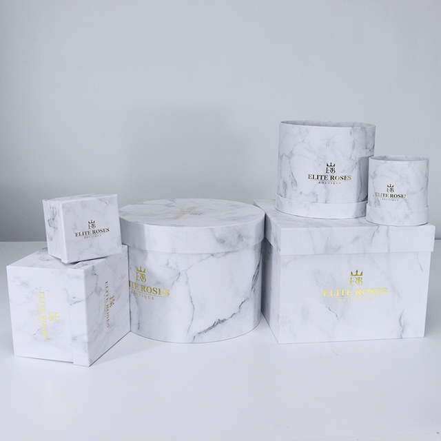 Marble Square Flower Box