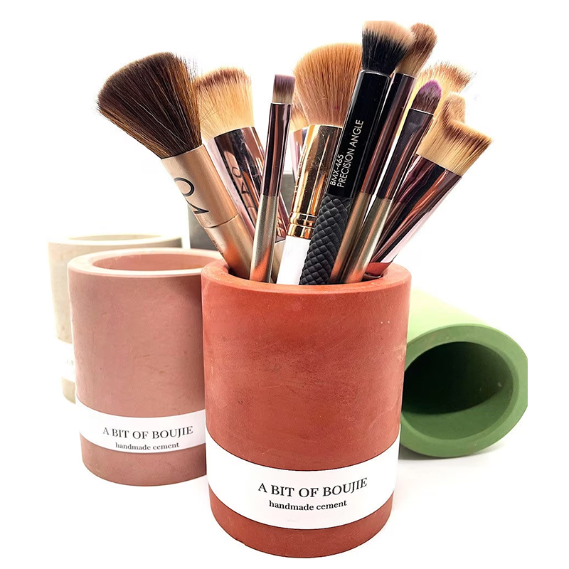 custom beauty cosmetic makeup brush set tube box