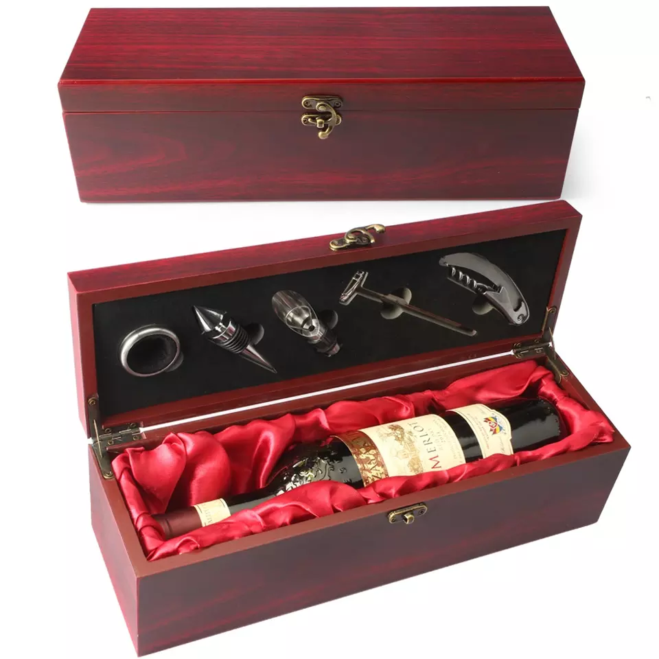 wooden wine box packaging