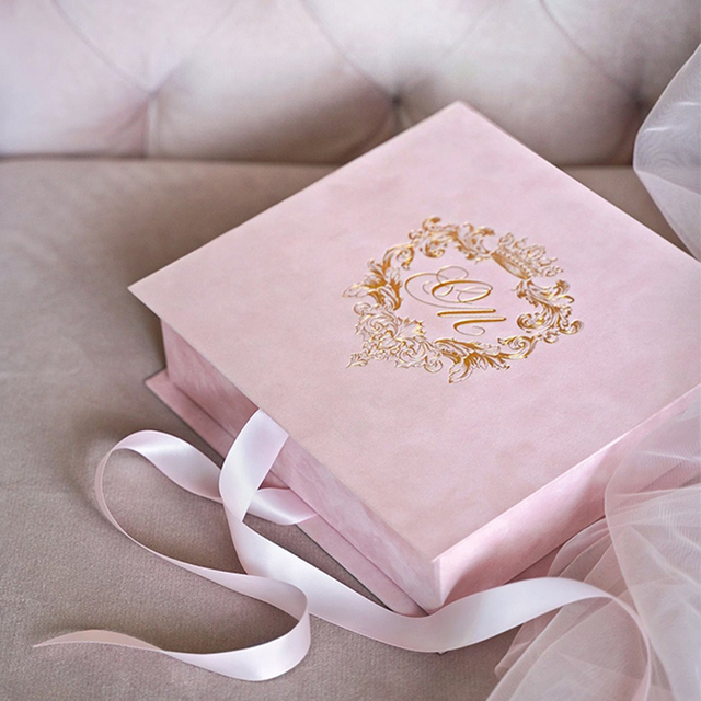 Velvet Wedding Invitation Box