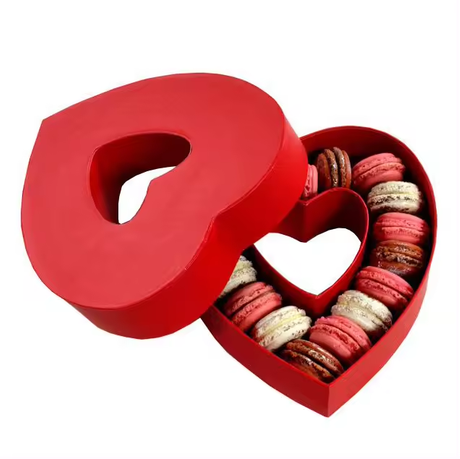 Luxury Heart Shaped Macaron Box