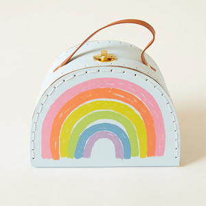 Rainbow Cardboard Suitcase
