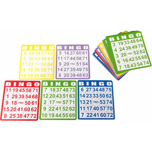 Paper Bingo Card Game