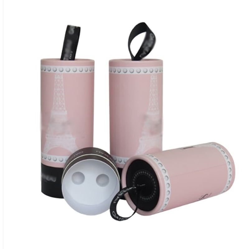 perfume cardboard tube bottle packaging with handle