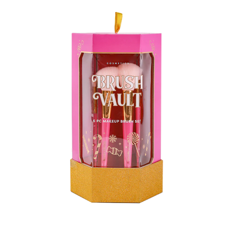 Protable handle makeup brush tube