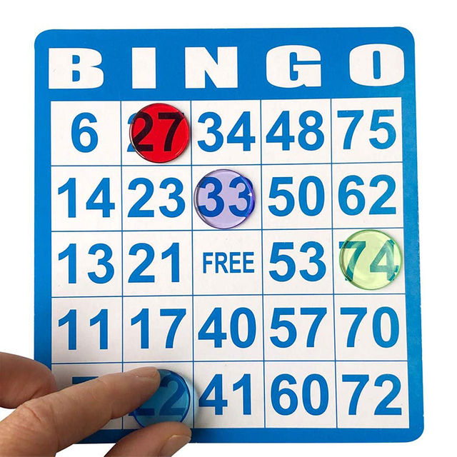 Paper Bingo Card Game