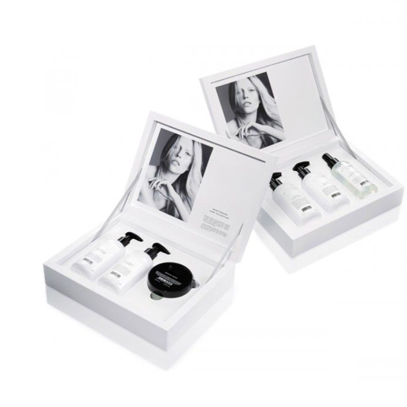 Hinged Flip Cosmetic Set Packaging Box