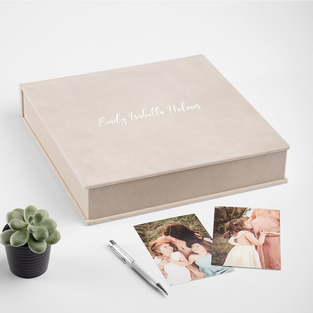 Velvet Photo Keepsake Box