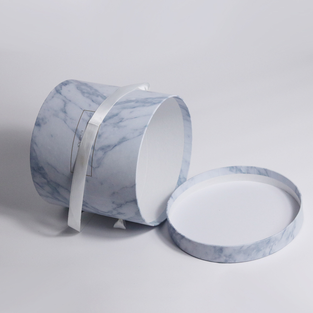 Marble Round Flower Box