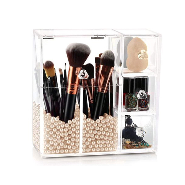 Acrylic Makeup Brush Holder