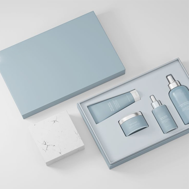cardboard skincare beauty set packaging