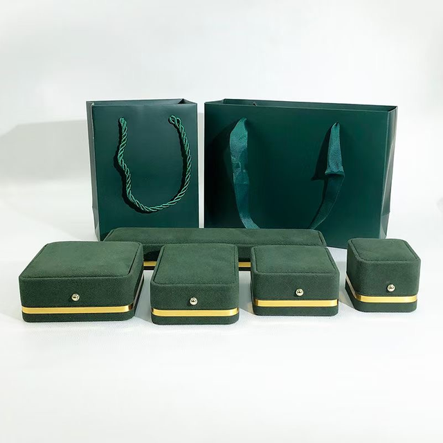 velvet jewelry box set