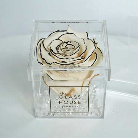 single flower acrylic box