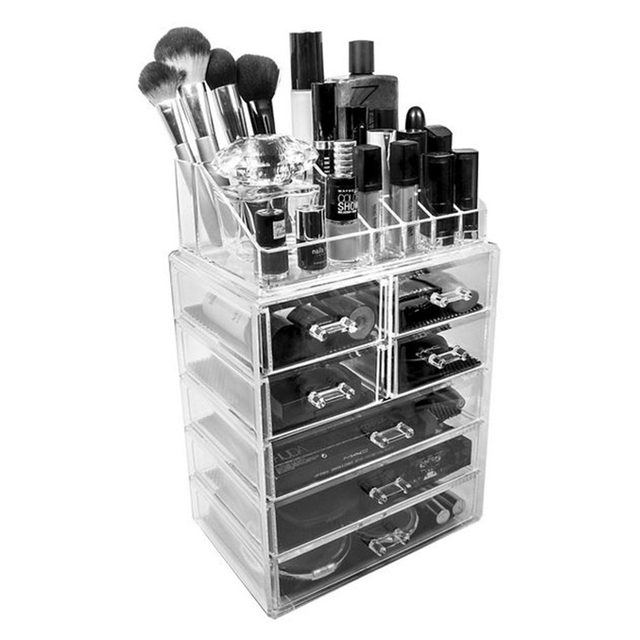 Cosmetics Acrylic Display Box with Drawer