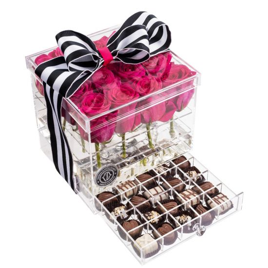 Acrylic Flower Gift Box