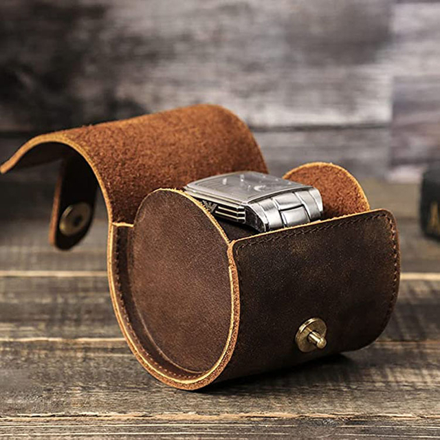 leather single Watch Case