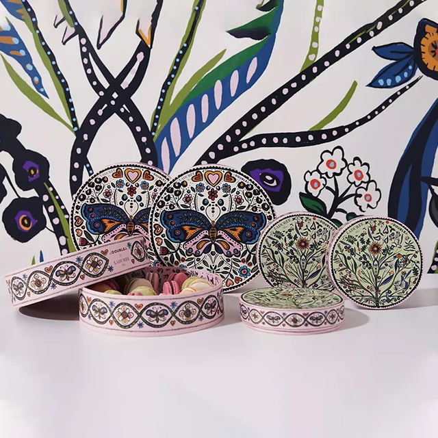 custom round Macaron gift box