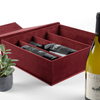 Four Bottle Velvet Wine Box 