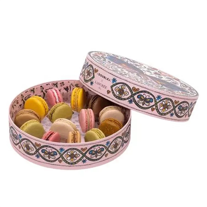 Indulge in Elegance Custom Round Macaron Gift Box