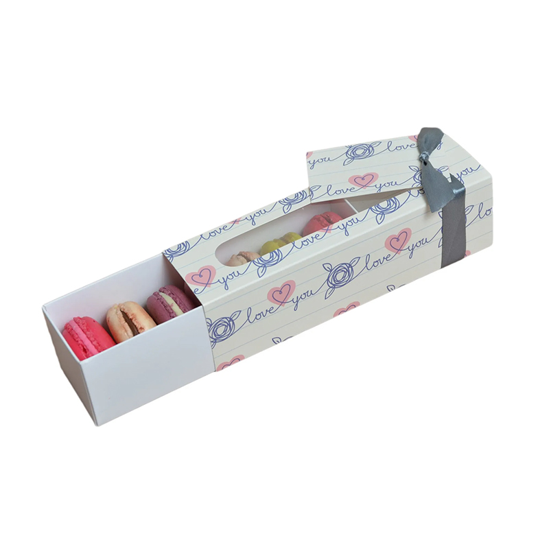 sustainable dessert box with pvc window