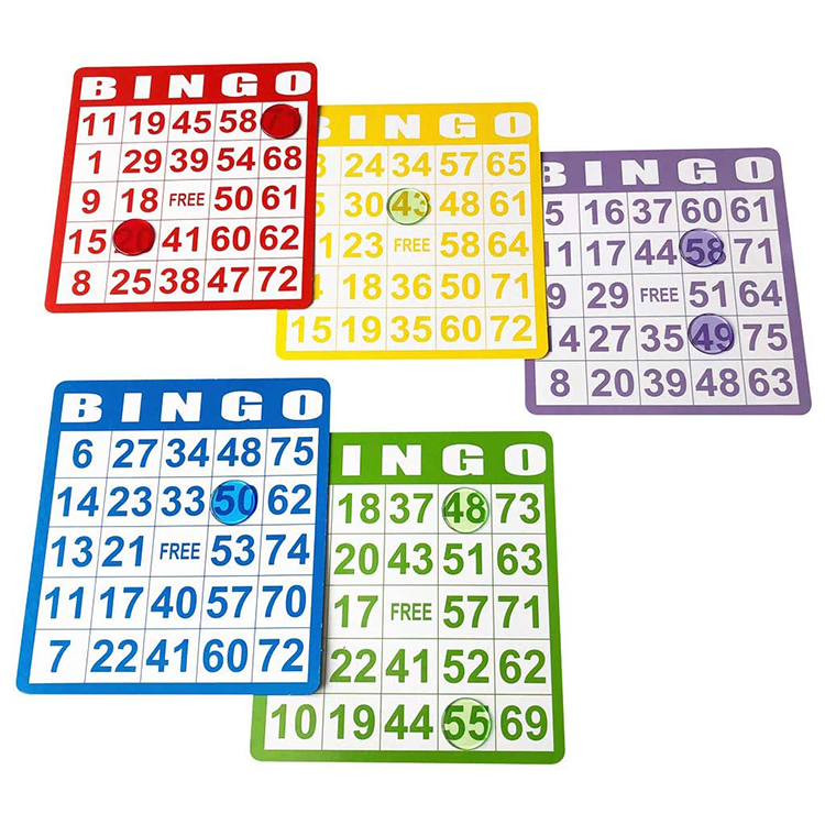 Paper Bingo Card Game