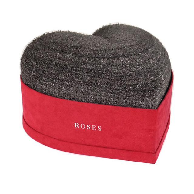 Velvet Heart Shape Flower Box
