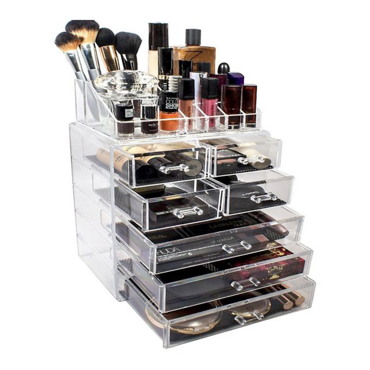 Cosmetics Acrylic Display Box with Drawer