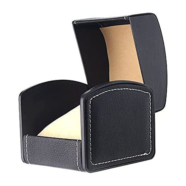 black watch box with pillow