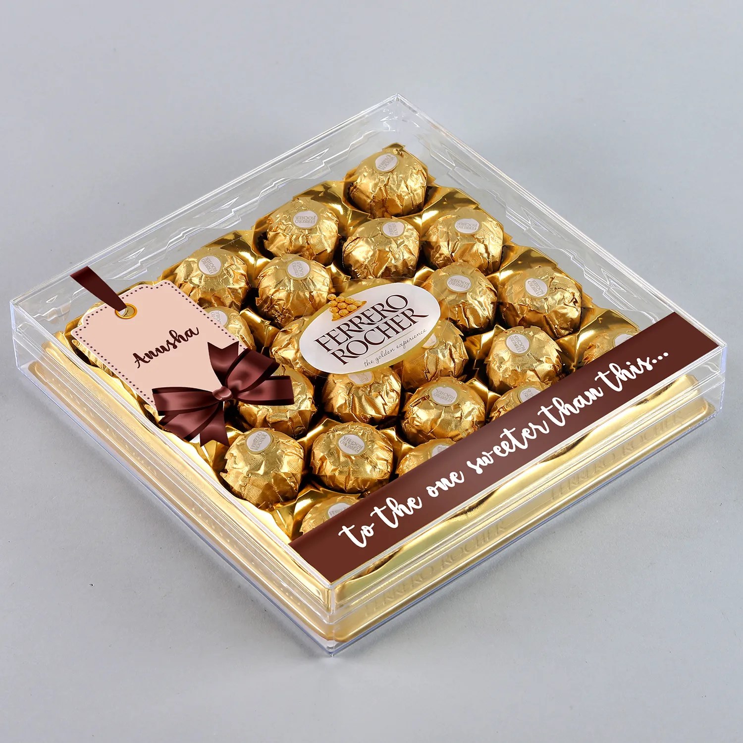 Clear Acrylic Chocolate Box 
