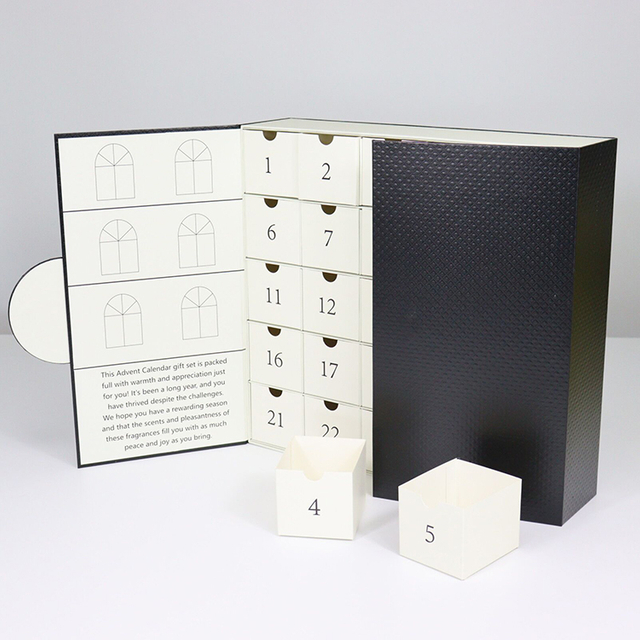 Black Leather Advent Calendar Box