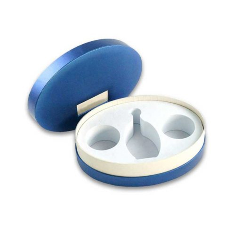 oval cylindrical skincare set box
