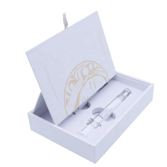 flip-top skincare set box with upright lid