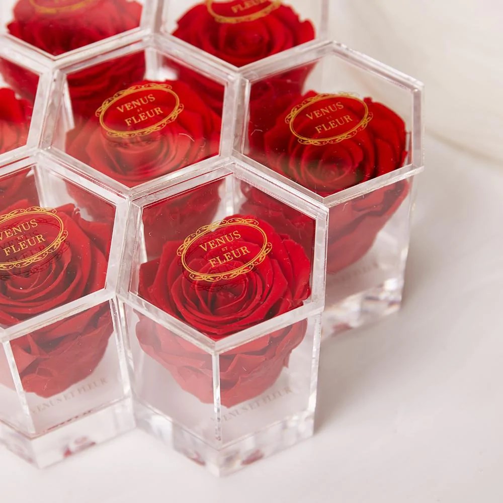 Hexagon Acrylic Flower Box