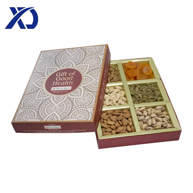 nuts gift box with dividers