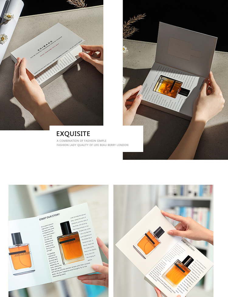 Single Perfume Book Shape Box