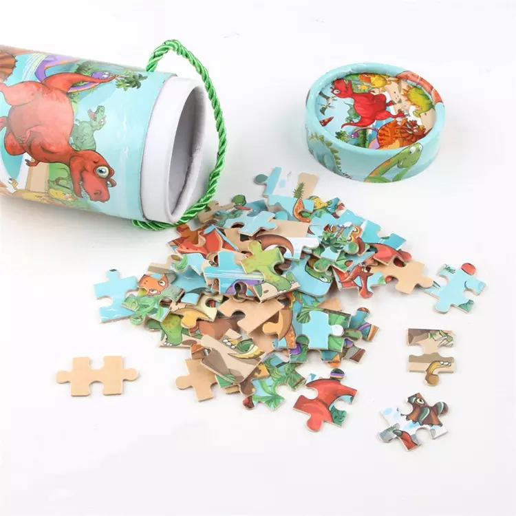 Puzzle with Tube Box