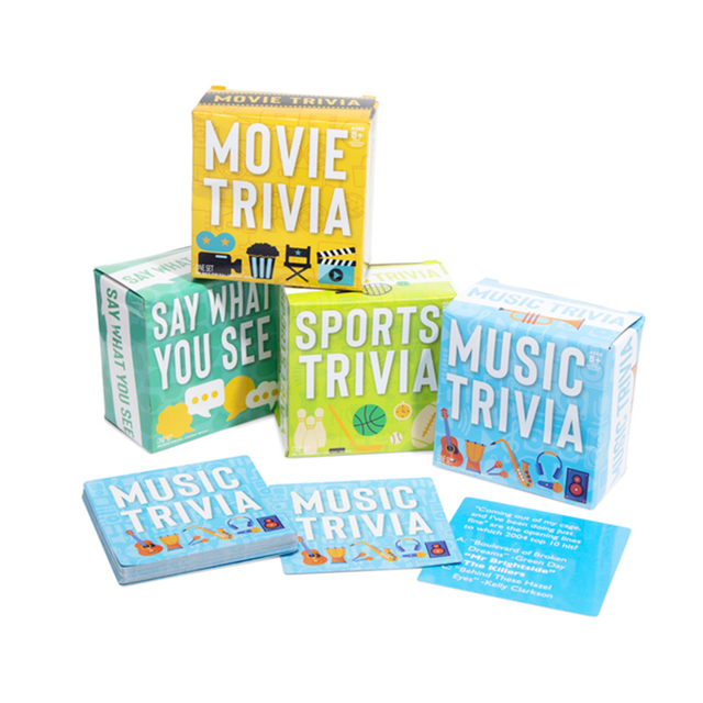 Music Trivia Card Game Custom Printing