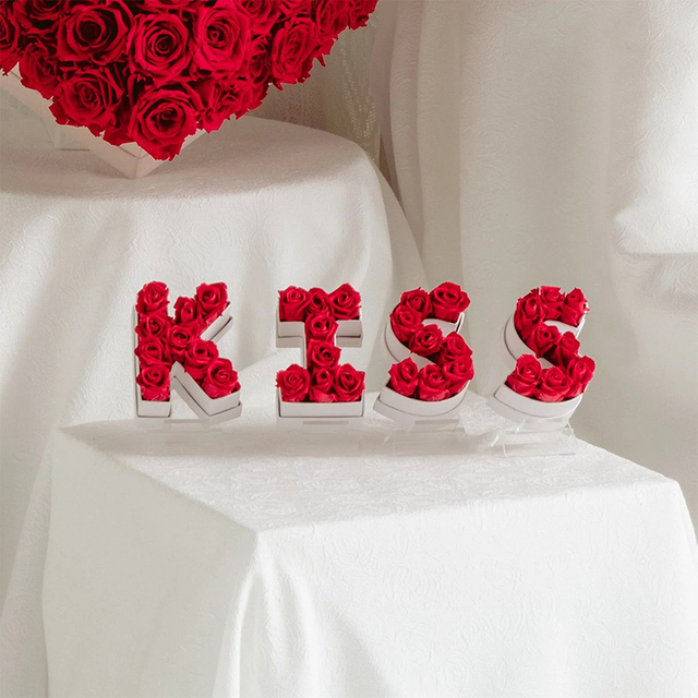 Letter Shaped Flower Box